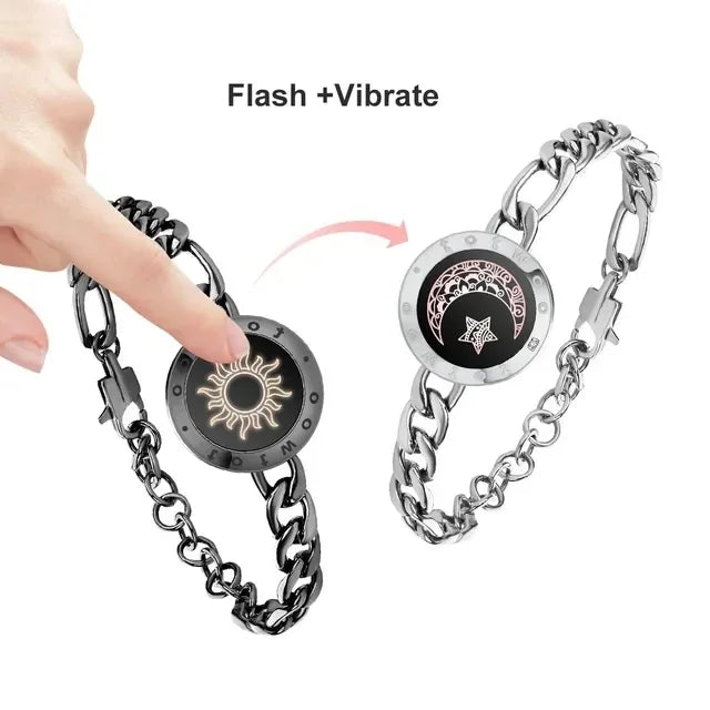 Pulseras para Parejas con Vibración y Luz